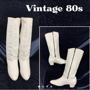 Vintage 80’s genuine leather boots.